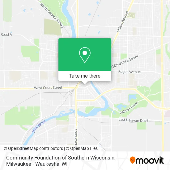 Mapa de Community Foundation of Southern Wisconsin