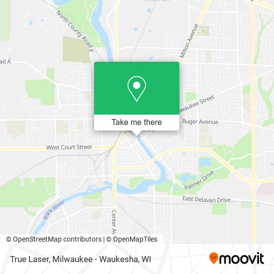 True Laser map