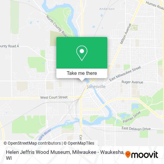 Helen Jeffris Wood Museum map