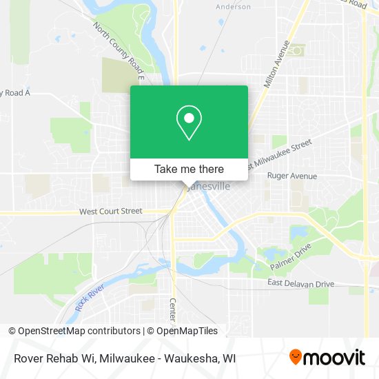 Rover Rehab Wi map