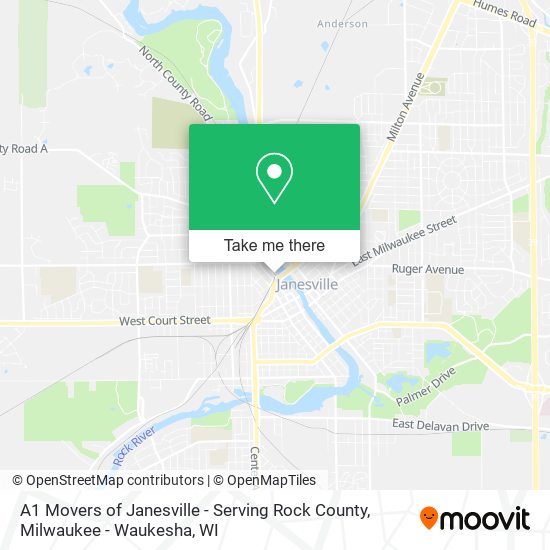 Mapa de A1 Movers of Janesville - Serving Rock County