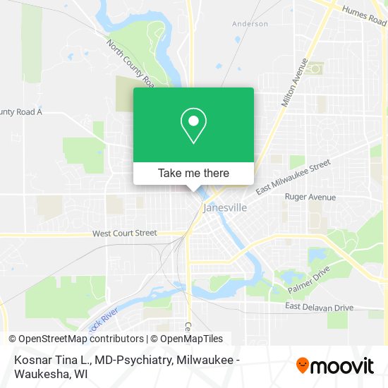 Kosnar Tina L., MD-Psychiatry map