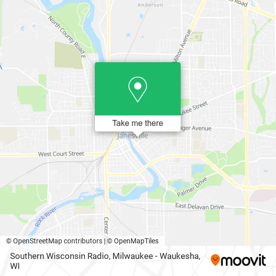 Mapa de Southern Wisconsin Radio