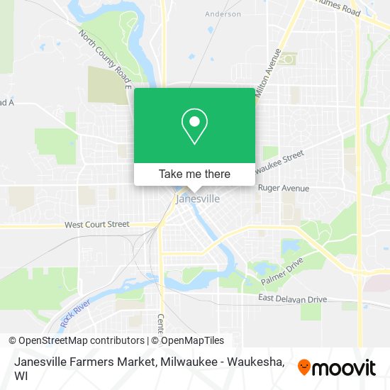 Mapa de Janesville Farmers Market