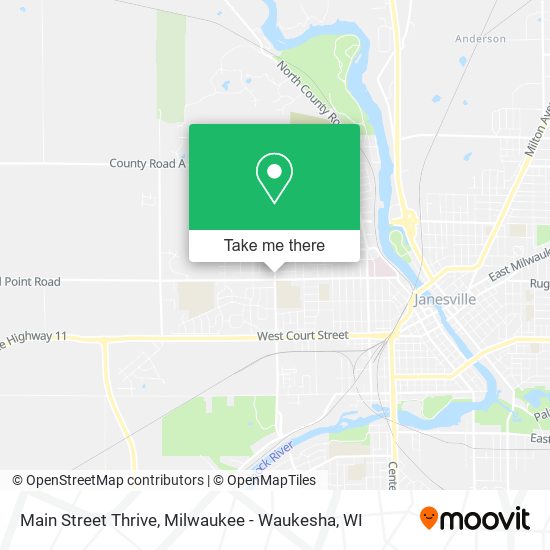 Main Street Thrive map
