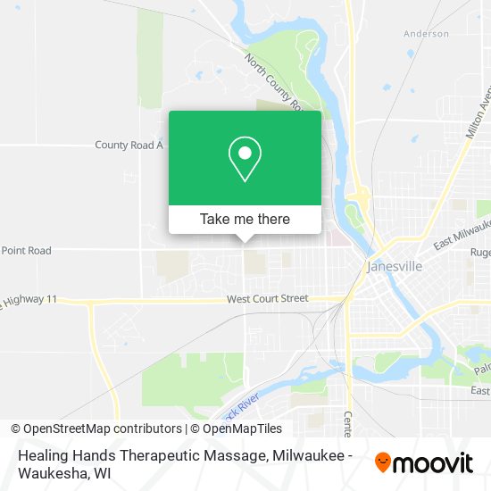 Mapa de Healing Hands Therapeutic Massage