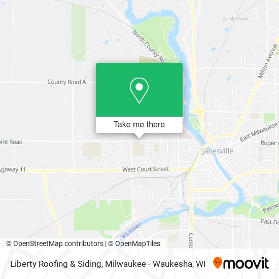 Liberty Roofing & Siding map