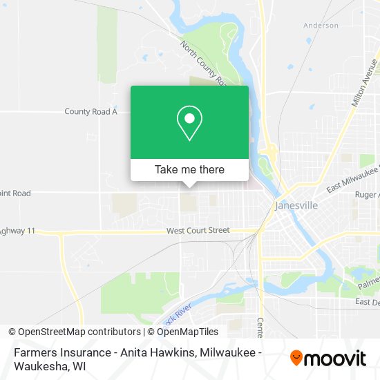 Farmers Insurance - Anita Hawkins map