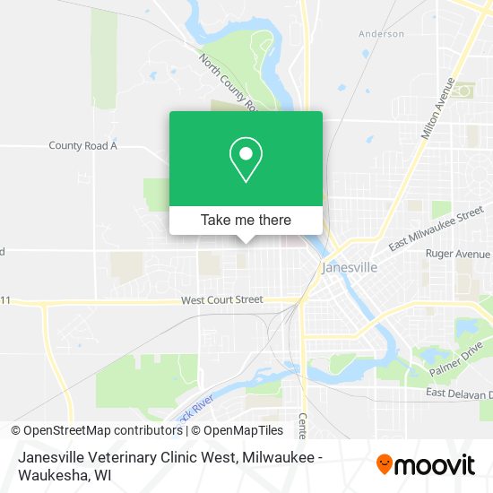 Mapa de Janesville Veterinary Clinic West
