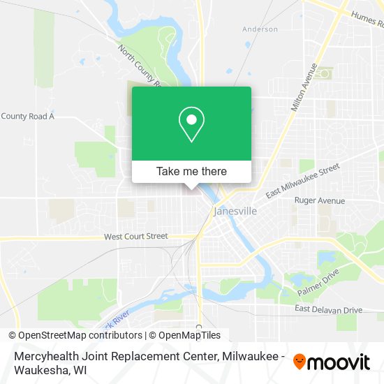 Mapa de Mercyhealth Joint Replacement Center