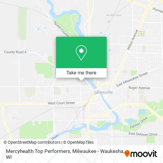 Mapa de Mercyhealth Top Performers