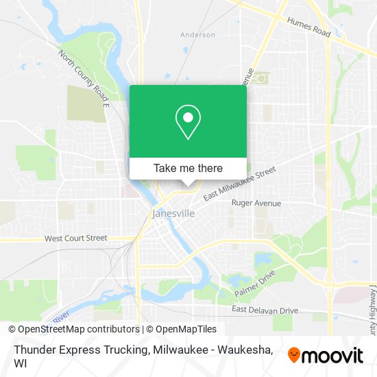 Thunder Express Trucking map