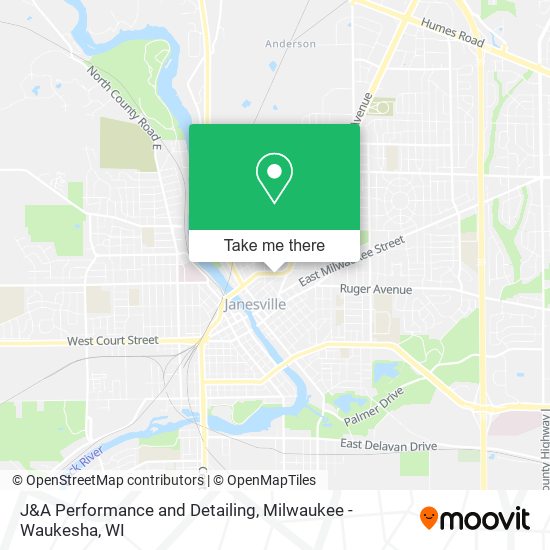 J&A Performance and Detailing map
