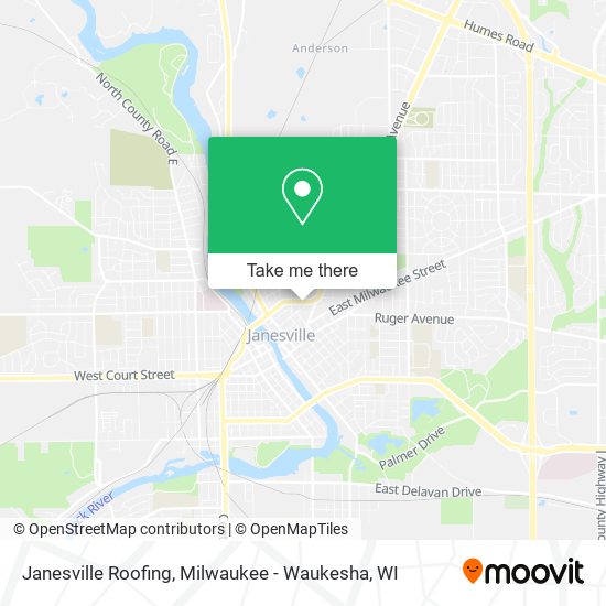 Mapa de Janesville Roofing