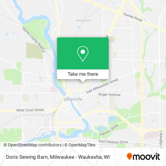 Doris Sewing Barn map