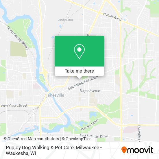 Pupjoy Dog Walking & Pet Care map