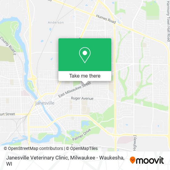 Mapa de Janesville Veterinary Clinic
