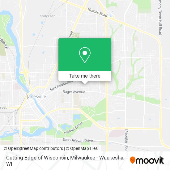 Cutting Edge of Wisconsin map
