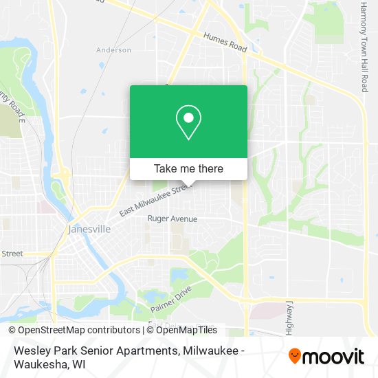 Wesley Park Senior Apartments map