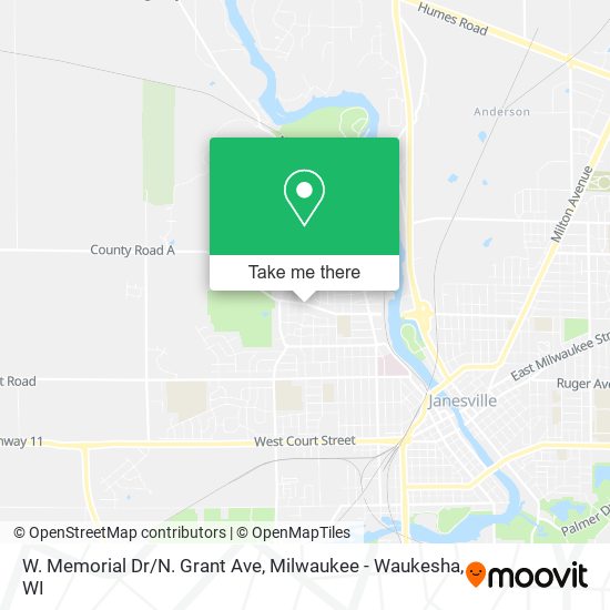 Mapa de W. Memorial Dr/N. Grant Ave