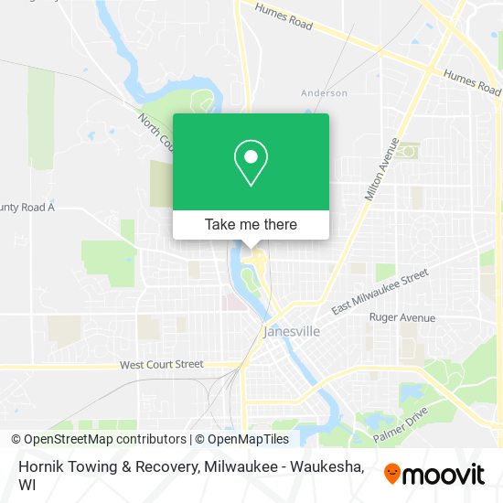 Hornik Towing & Recovery map