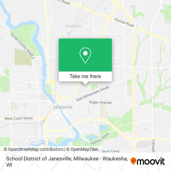 School District of Janesville map