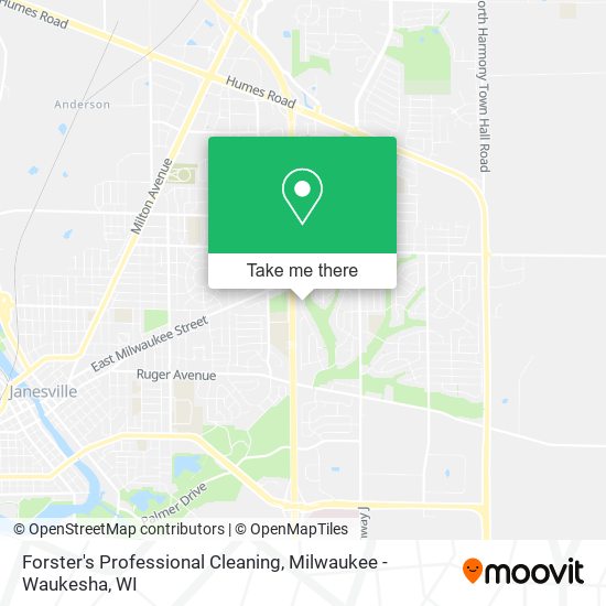 Forster's Professional Cleaning map
