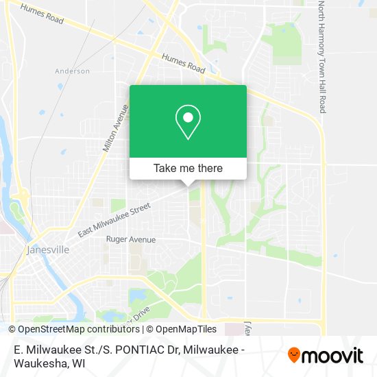 E. Milwaukee St./S. PONTIAC Dr map