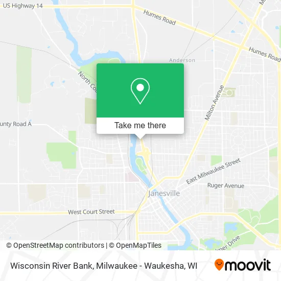 Wisconsin River Bank map
