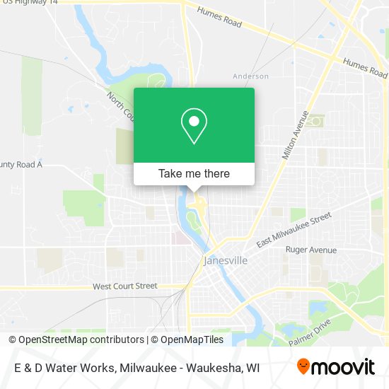 E & D Water Works map