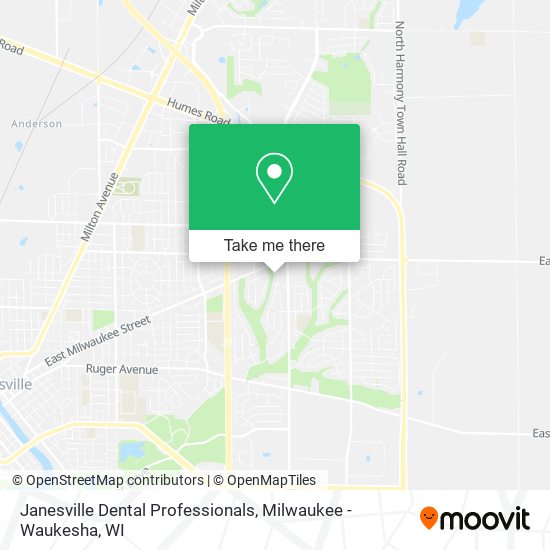 Mapa de Janesville Dental Professionals