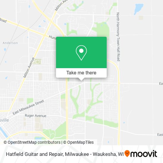 Mapa de Hatfield Guitar and Repair