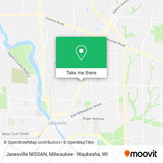 Mapa de Janesville NISSAN