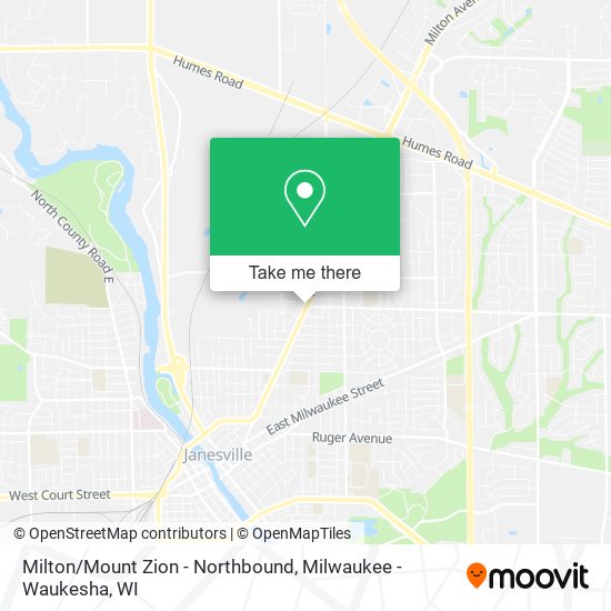 Mapa de Milton/Mount Zion - Northbound