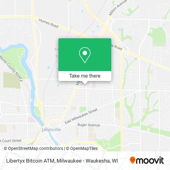 Mapa de Libertyx Bitcoin ATM