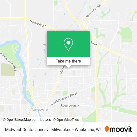 Midwest Dental Janesvi map