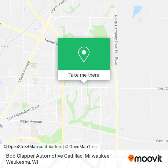 Bob Clapper Automotive Cadillac map