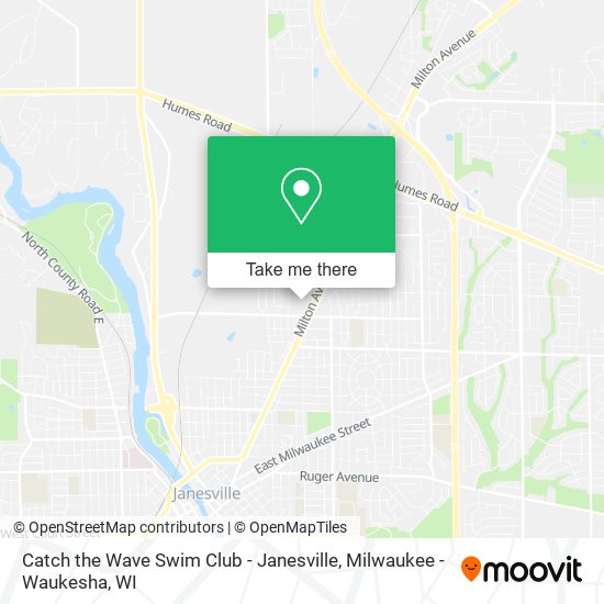 Mapa de Catch the Wave Swim Club - Janesville