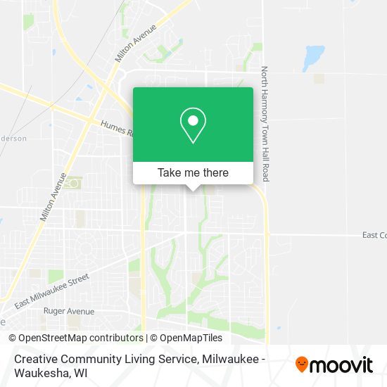 Creative Community Living Service map