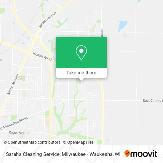 Mapa de Sarah's Cleaning Service