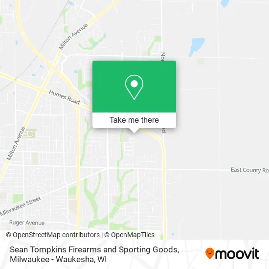 Mapa de Sean Tompkins Firearms and Sporting Goods