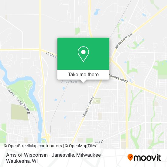 Ams of Wisconsin - Janesville map