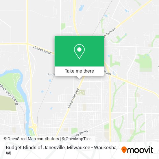 Mapa de Budget Blinds of Janesville