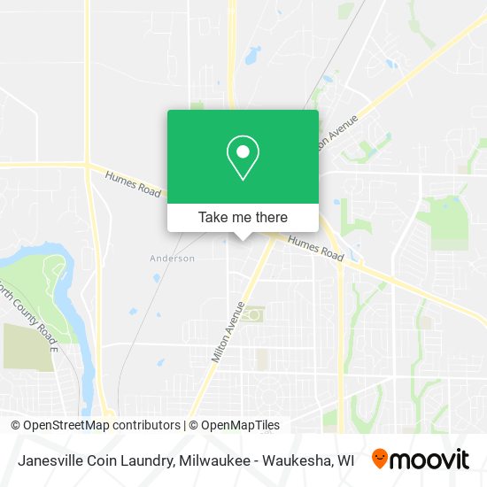 Mapa de Janesville Coin Laundry