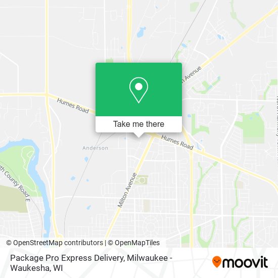 Package Pro Express Delivery map