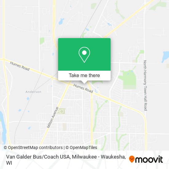 Mapa de Van Galder Bus/Coach USA