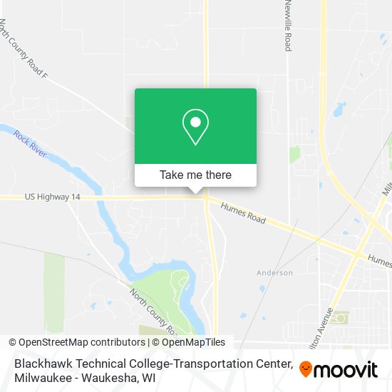 Mapa de Blackhawk Technical College-Transportation Center