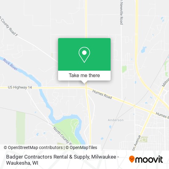 Badger Contractors Rental & Supply map