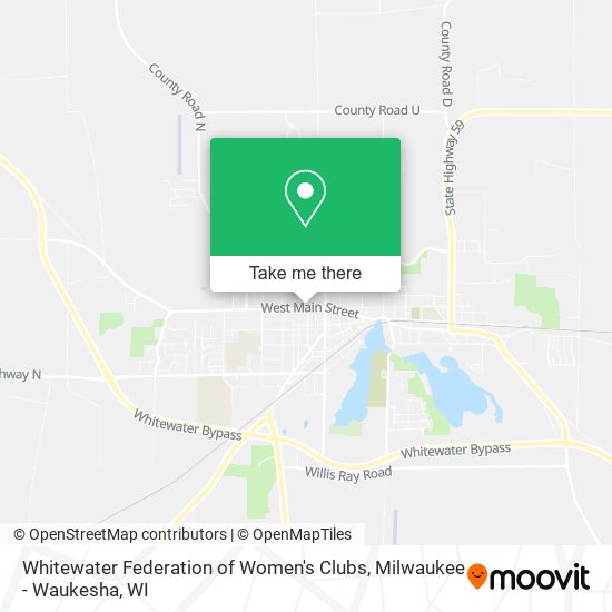 Mapa de Whitewater Federation of Women's Clubs