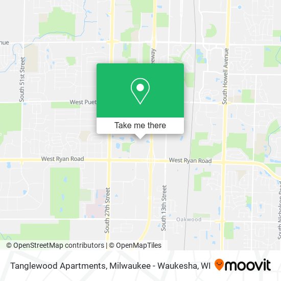 Tanglewood Apartments map